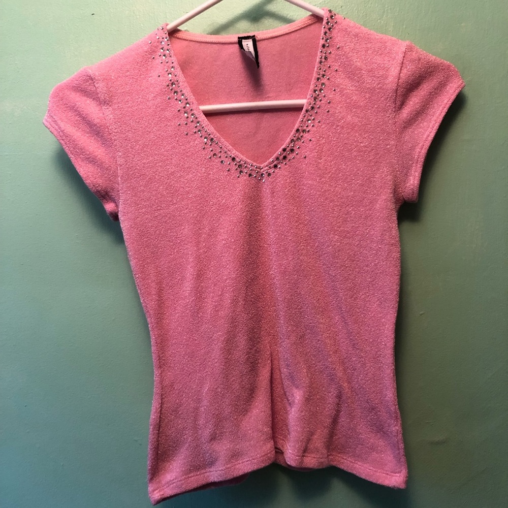 Forever 21 Stretch Top w/Rhinestones